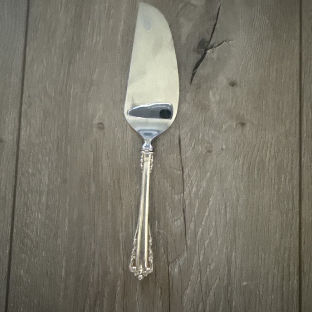 Carillon by Lunt Sterling Silver Cheese Knife with Stainless Blade